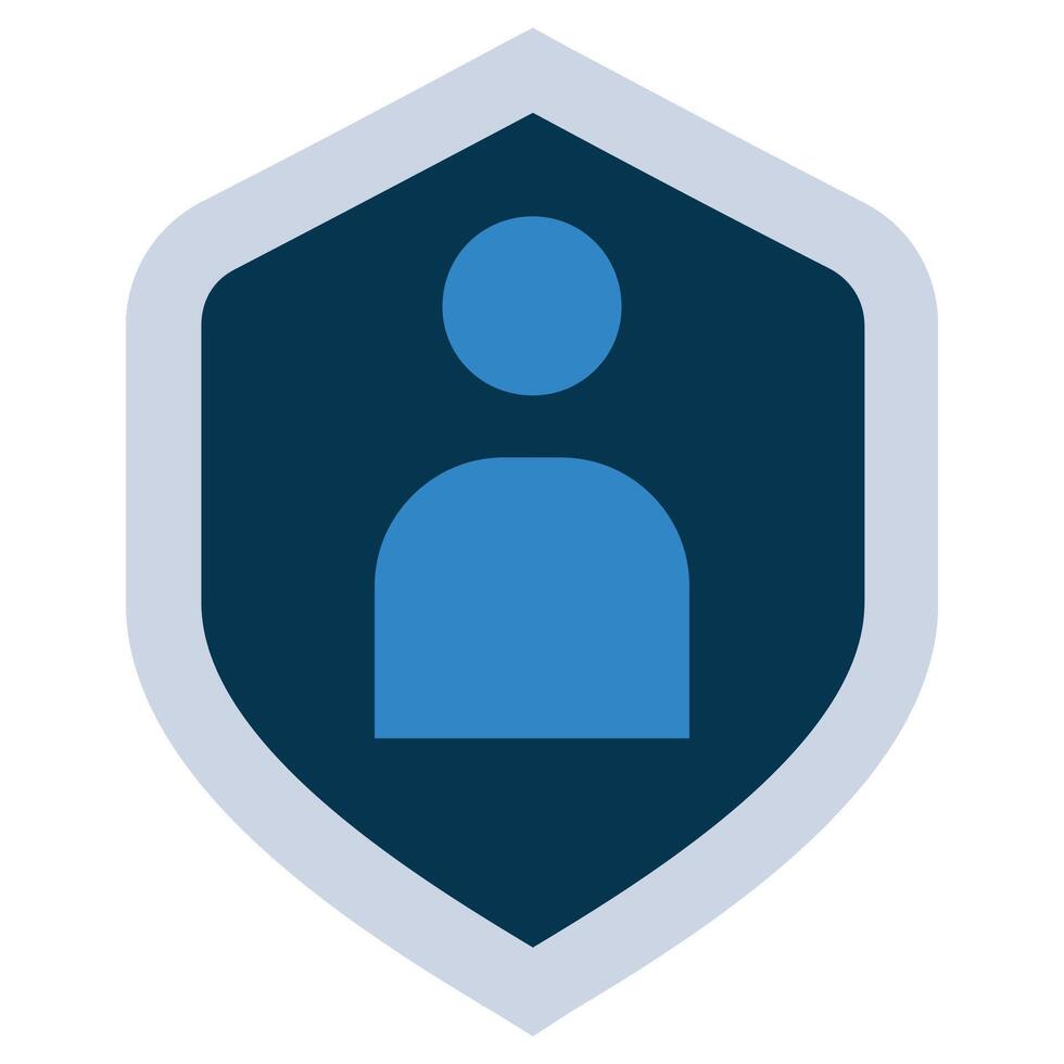 Shield Flat Design Icon, Insurance Flat Design Style Illistration vector