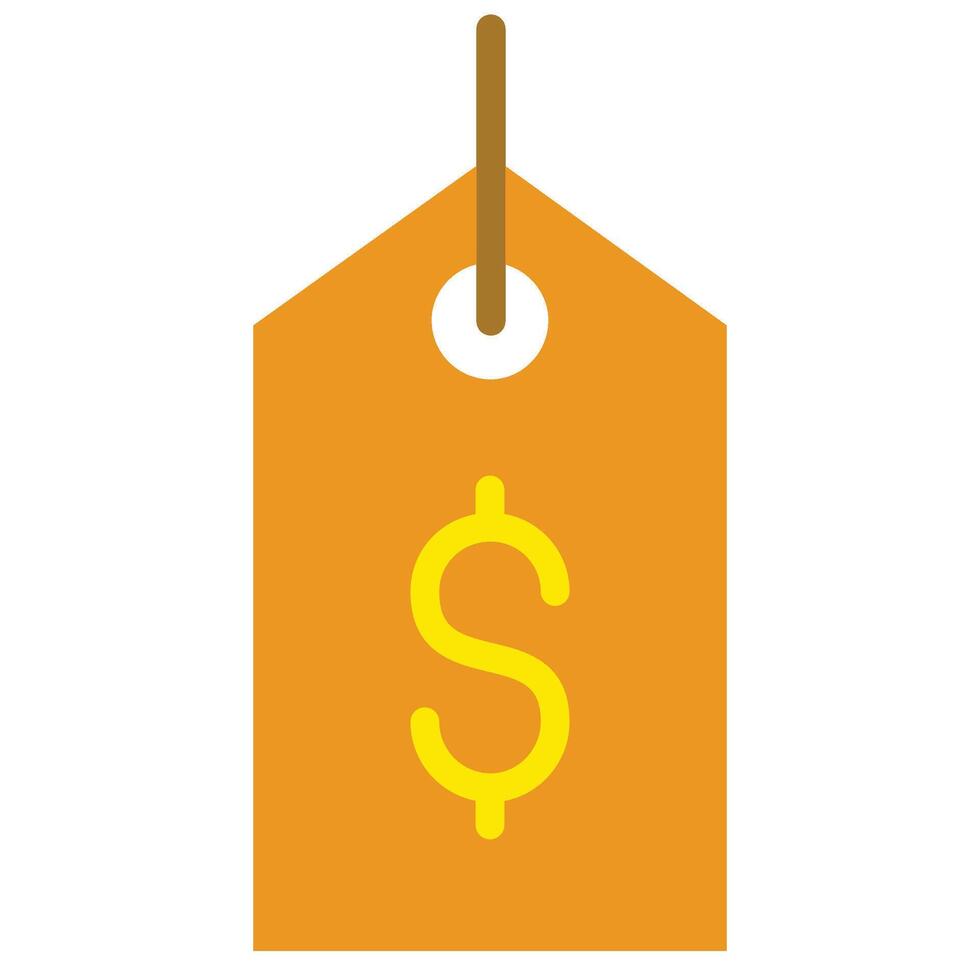 Dollar Label Flat Icon, Fashion Shopping Store Element Flat Icon vector