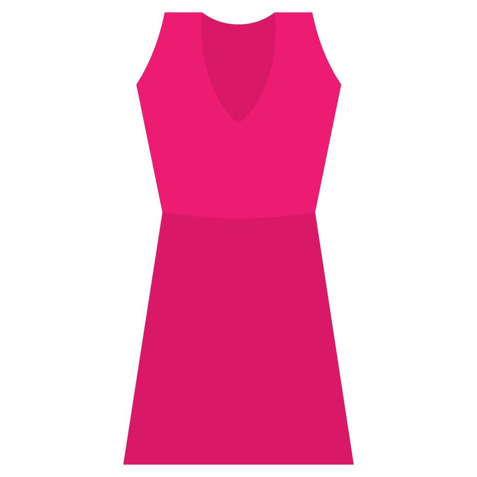 Dress Design Flat Icon, Fashion Shopping Store Element Flat Icon vector