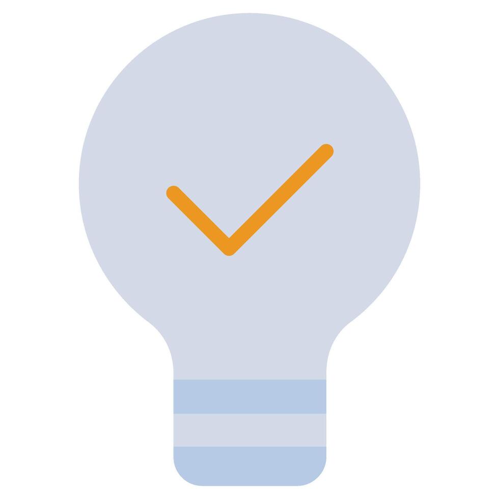 bulb Flat Icon, Teamwork Management Flat Icon Collection vector