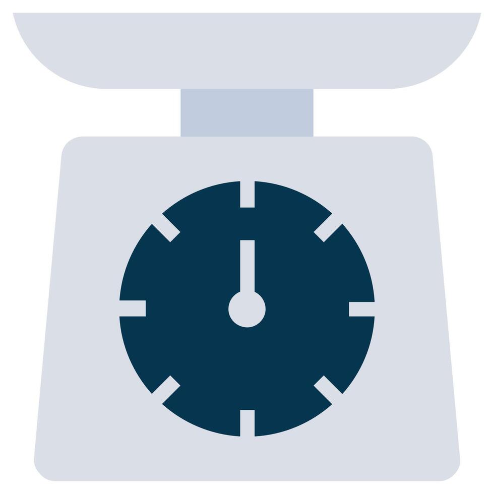 Weighing Scale Flat Icon, Logistic Company Flat Design icon Concept vector