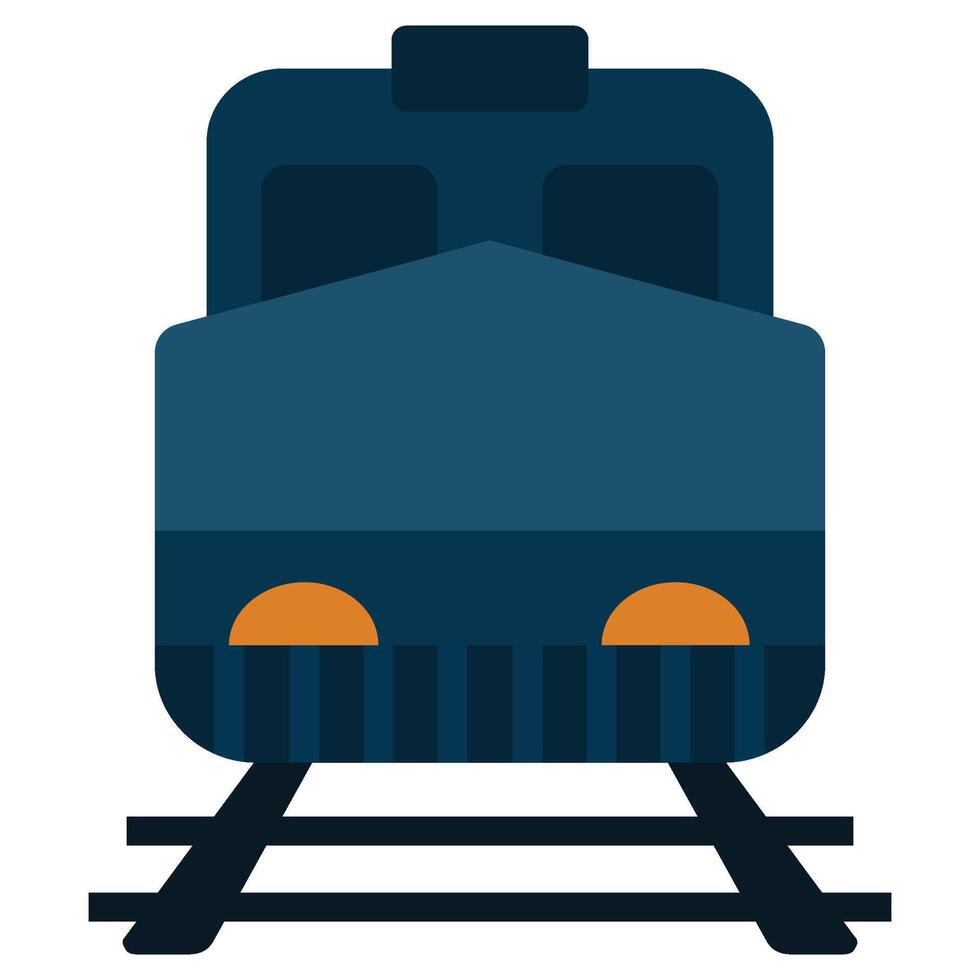 Train Flat Icon, Logistic Company Flat Design icon Concept vector