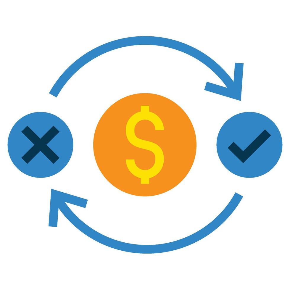 Money Transfer Flat Icon, Investment concept design in flat icon style vector