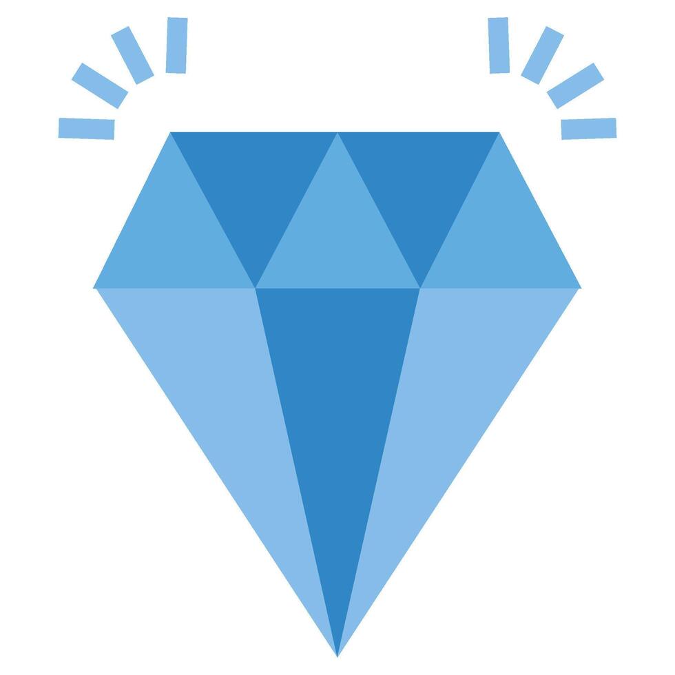 Diamond Gemstone Flat Icon, Investment concept design in flat icon style vector