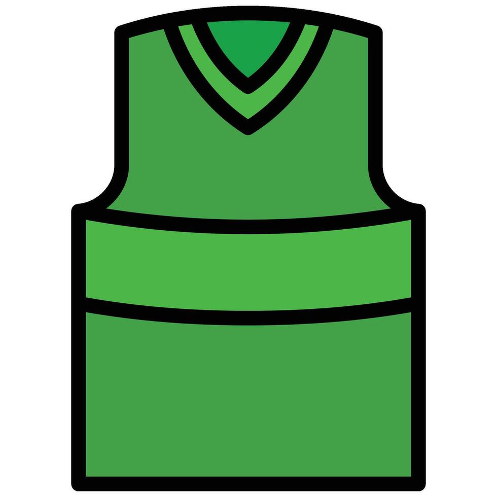 Singlet Outline Flat Icon, Outline Flat Design Style Icon Illustration vector