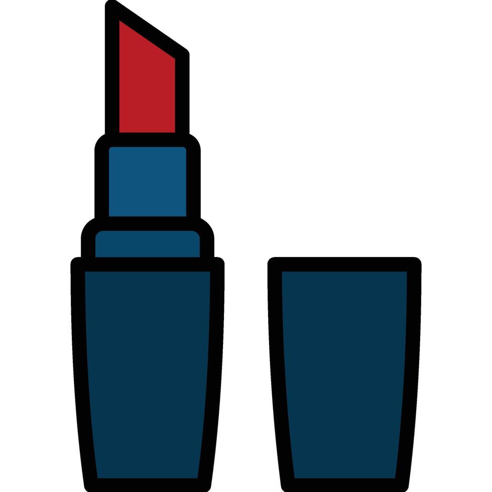 Lipstick Outline Flat Icon, Fashion Shopping Store Element Outline Flat Icon vector