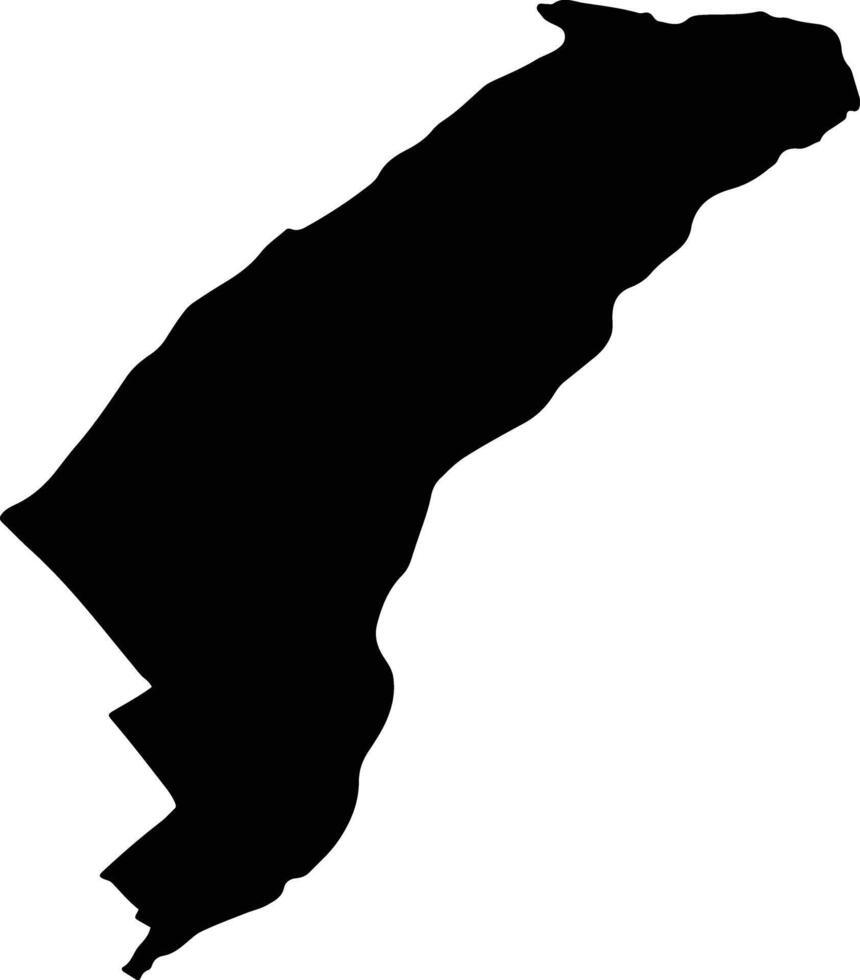 San Miguel Argentina silhouette map vector