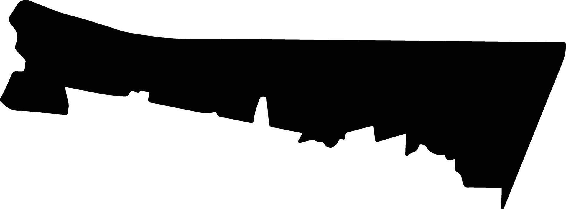 San Miguel Chimalapa Mexico silhouette map vector