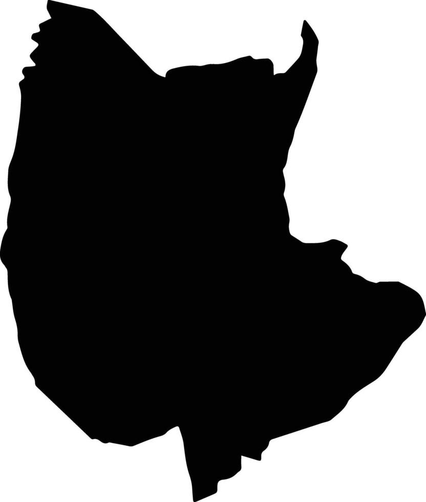 San Miguel De Sema Colombia silhouette map vector