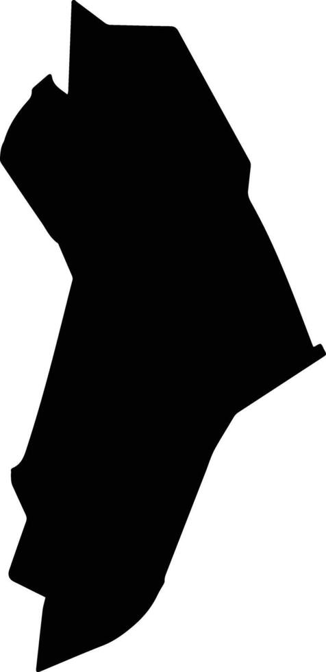 San Miguel el Grande Mexico silhouette map vector