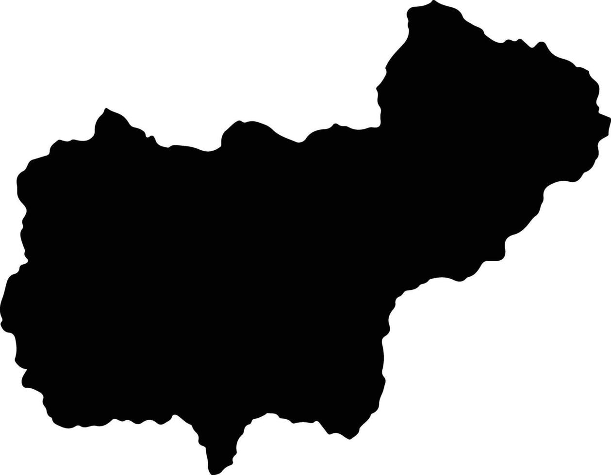 San Miguel Peru silhouette map vector