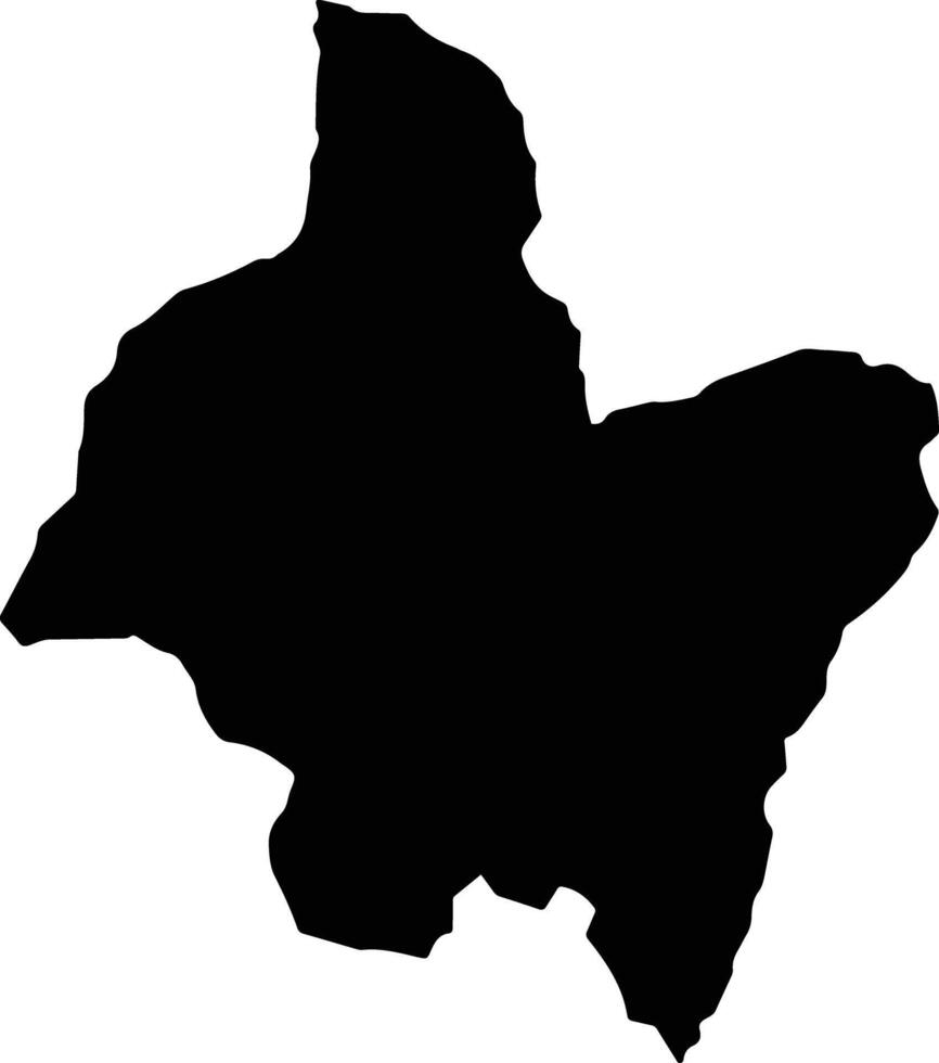 San Pedro De Cartago Colombia silhouette map vector