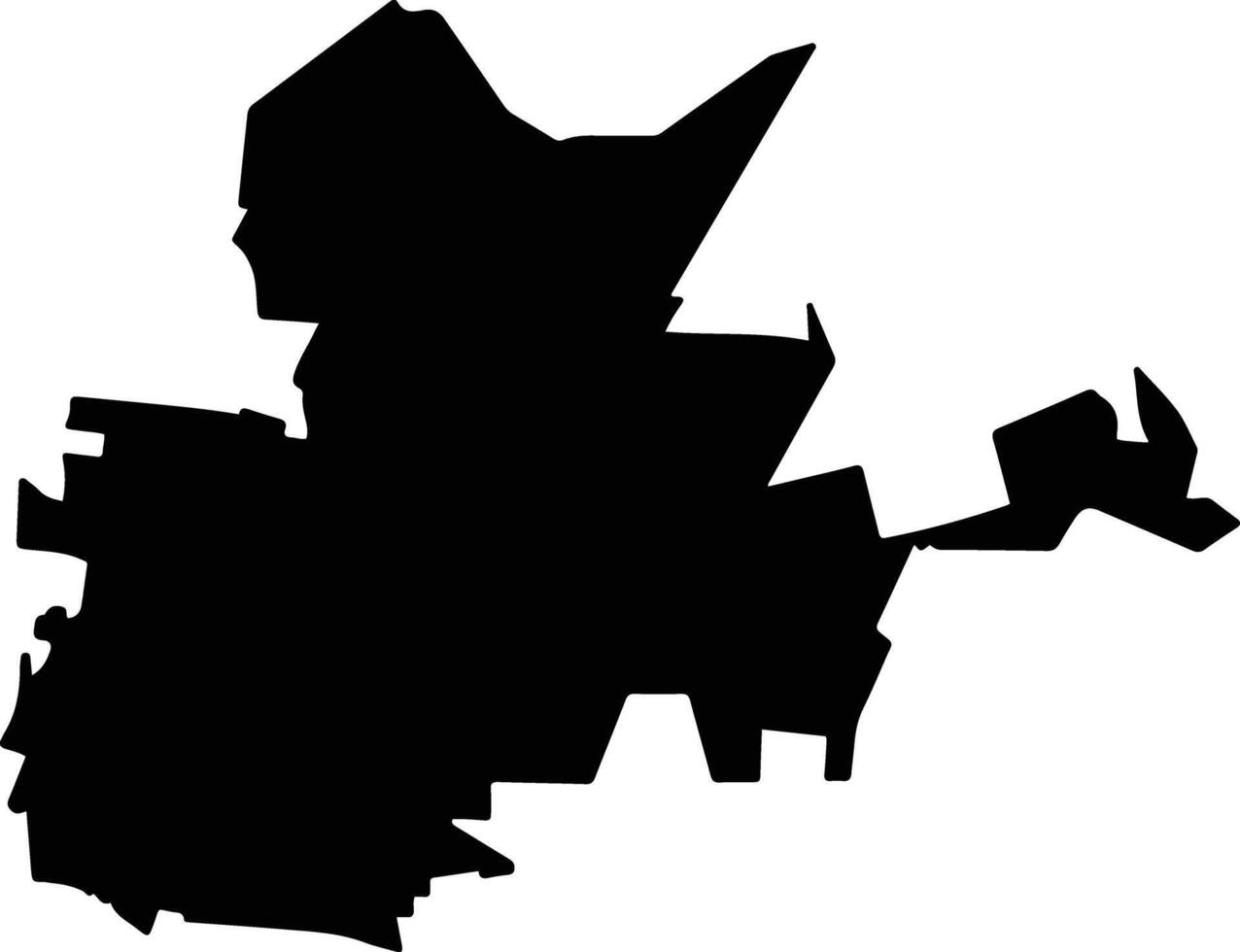 San Pedro Mexico silhouette map vector