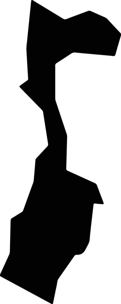 San Pedro Masahuat El Salvador silhouette map vector