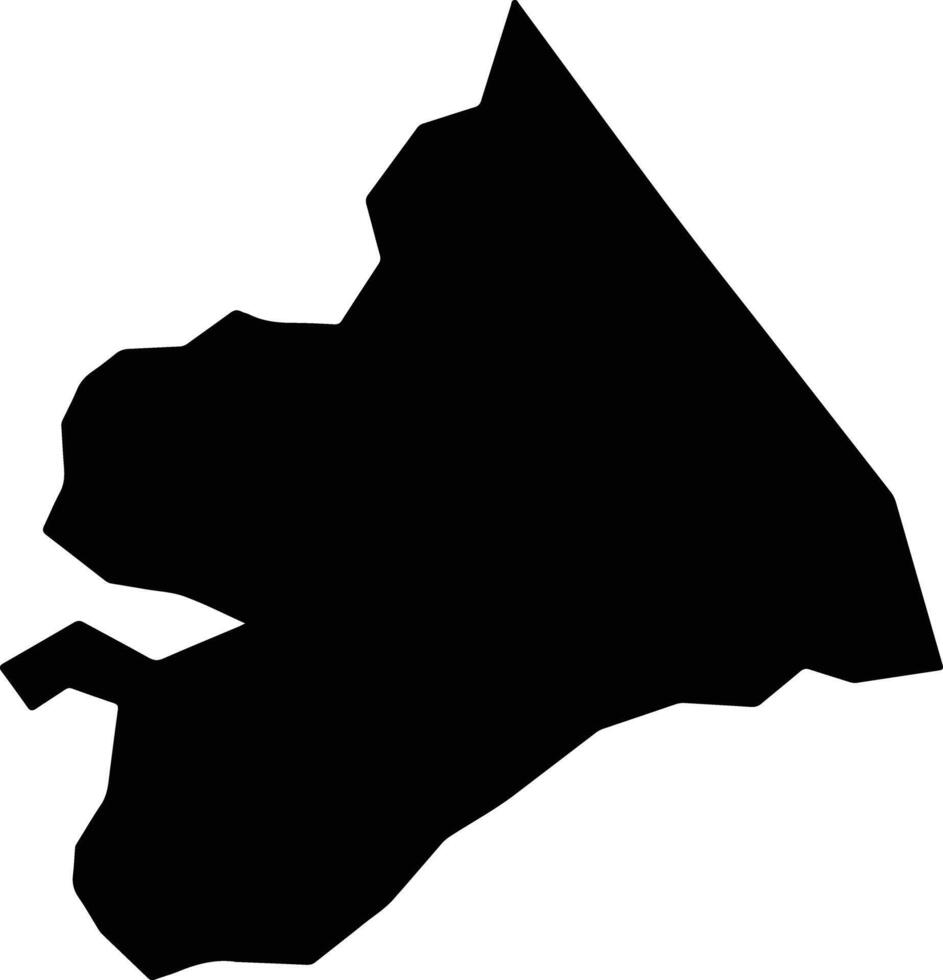 San Pedro Ocotepec Mexico silhouette map vector