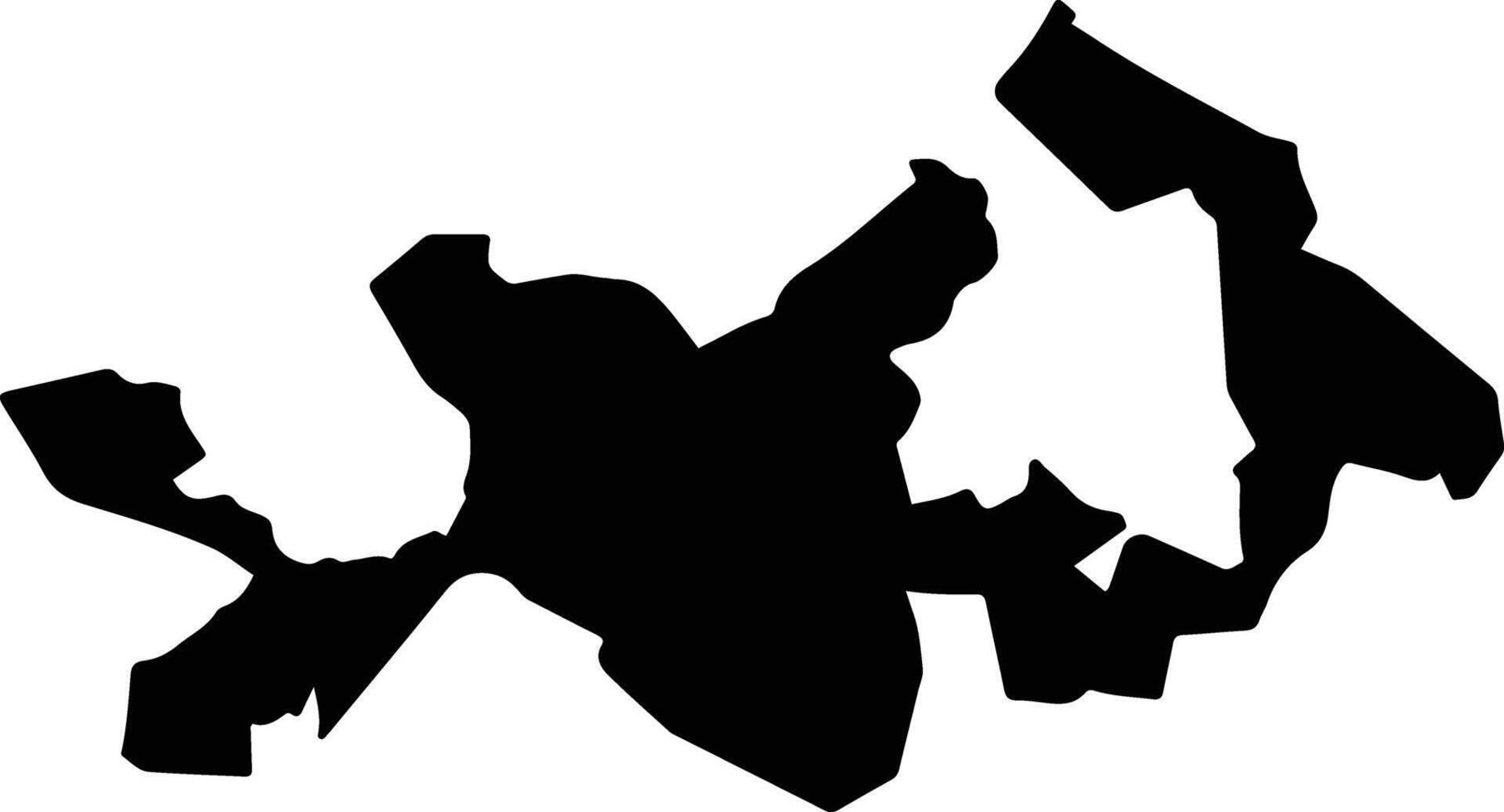 San Pedro y San Pablo Tequixtepec Mexico silhouette map vector