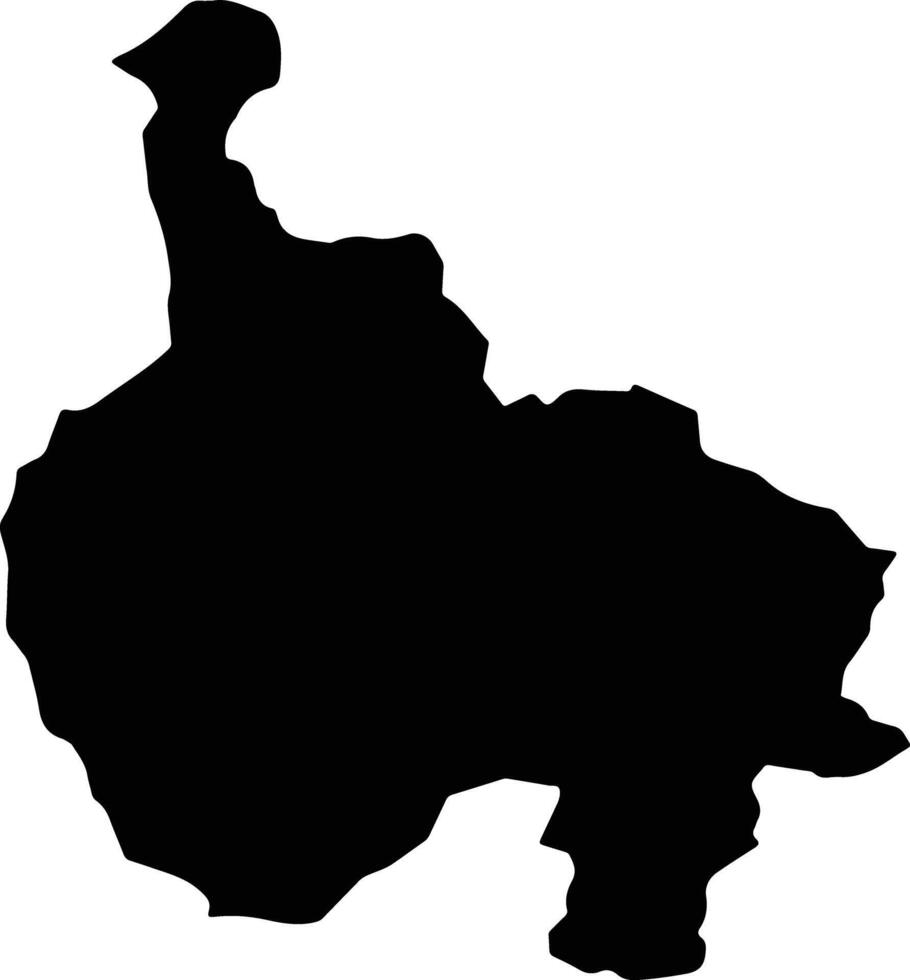 San Pedro y San Pablo Ayutla Mexico silhouette map vector