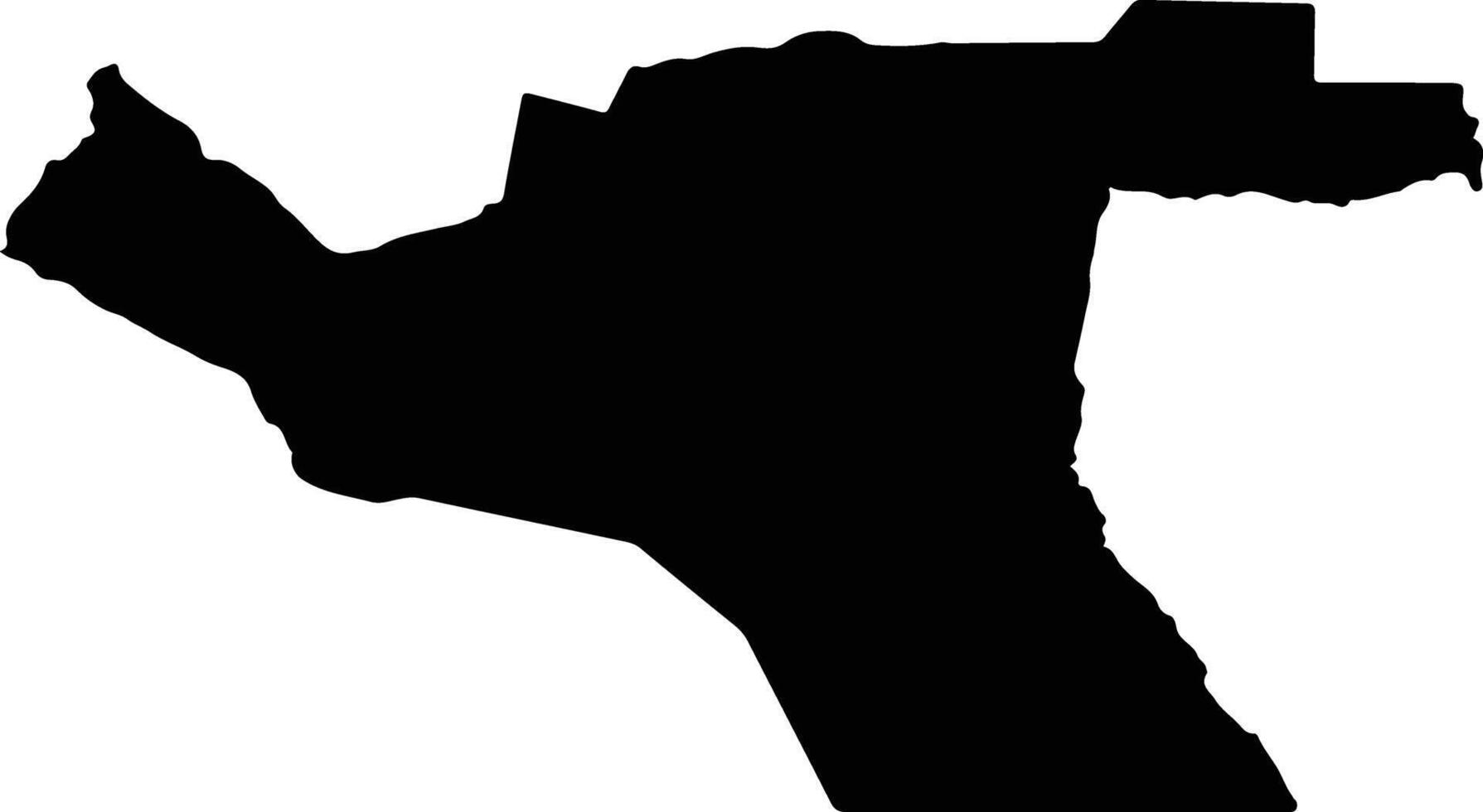 San Rafael Argentina silhouette map vector