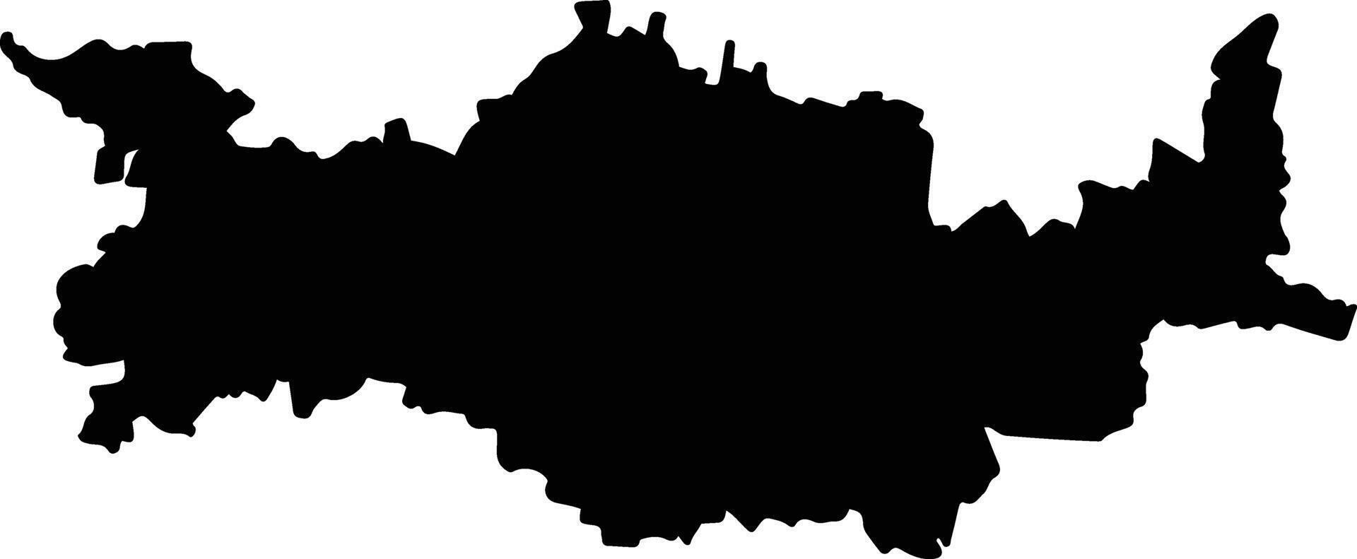 San Pelayo Colombia silhouette map vector
