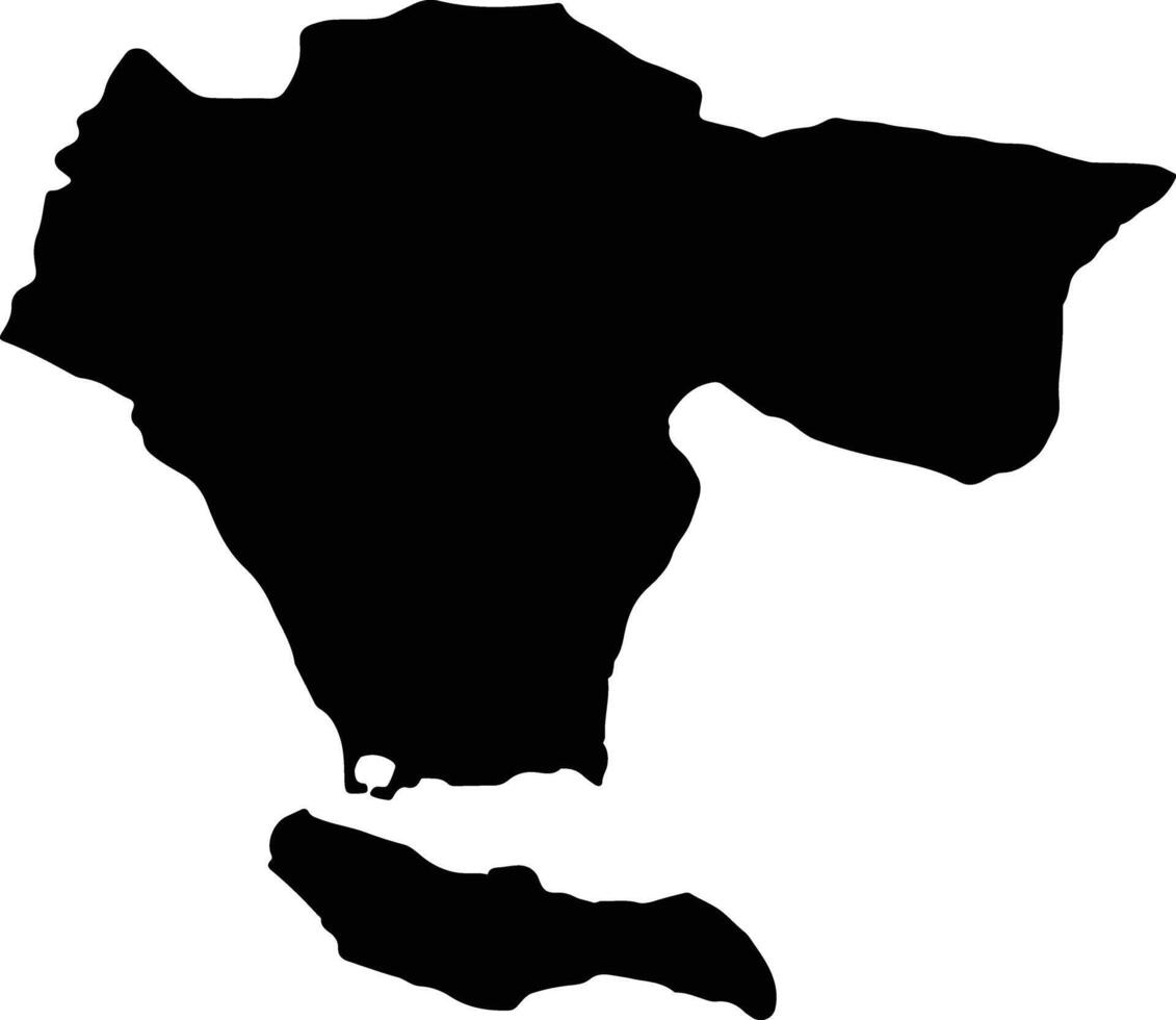 San Rafael del Yuma Dominican Republic silhouette map vector