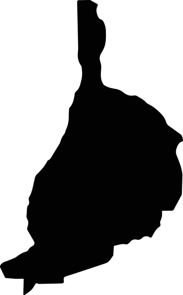 San Rafael Costa Rica silhouette map vector