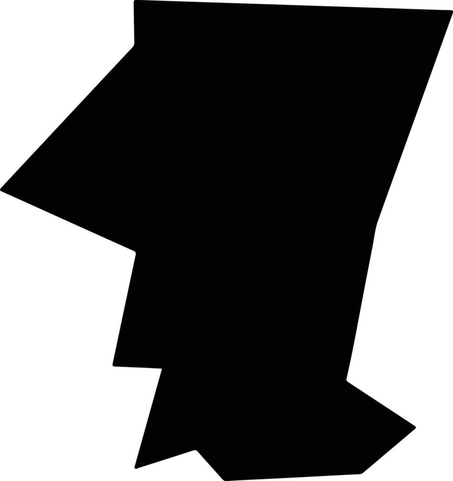 San Raymundo Jalpan Mexico silhouette map vector
