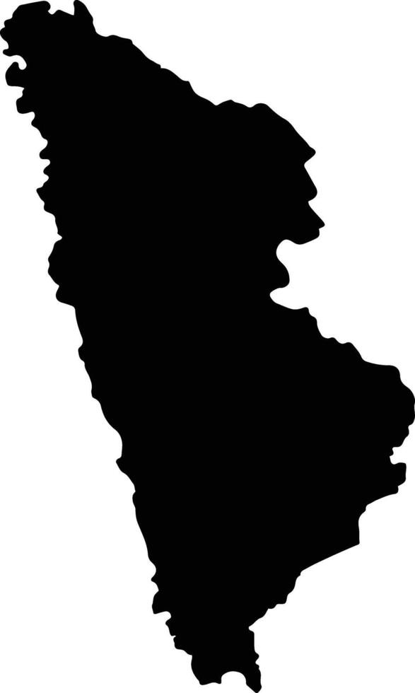 San Sai Thailand silhouette map vector