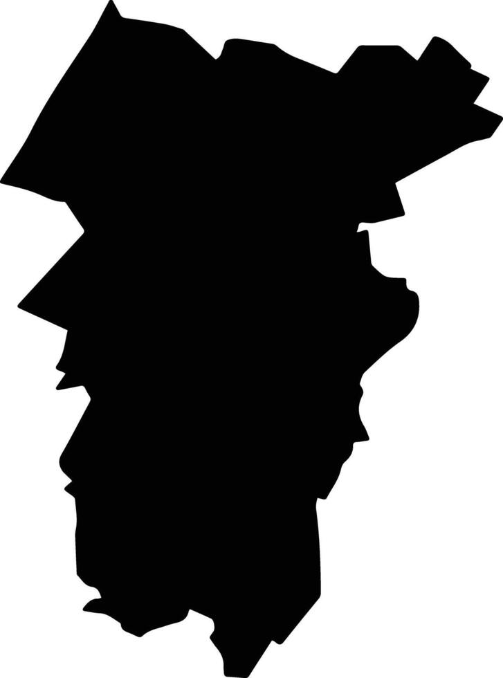 San Salvador el Seco Mexico silhouette map vector