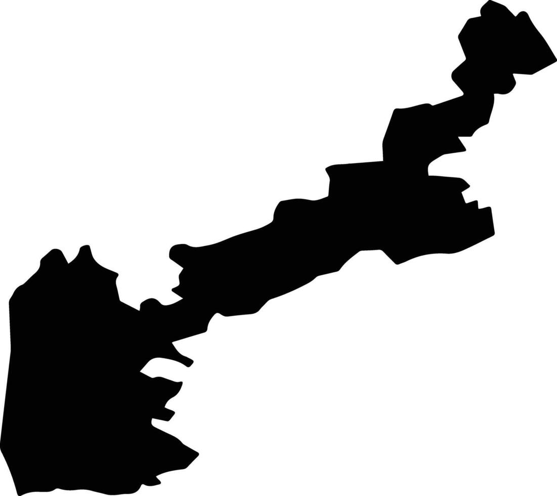 San Salvador el Verde Mexico silhouette map vector
