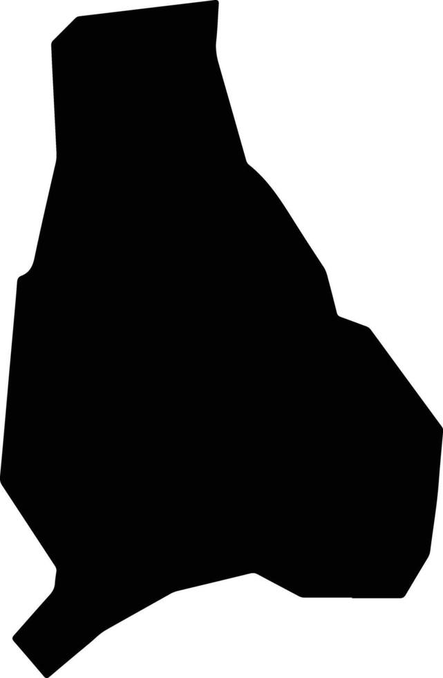 San Souci Saint Lucia silhouette map vector