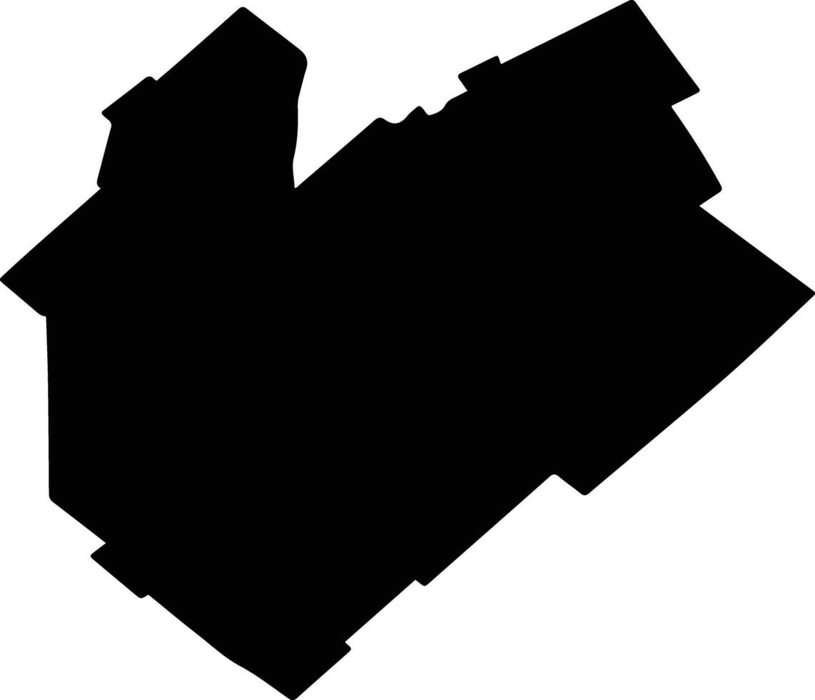San Vicente Argentina silhouette map vector