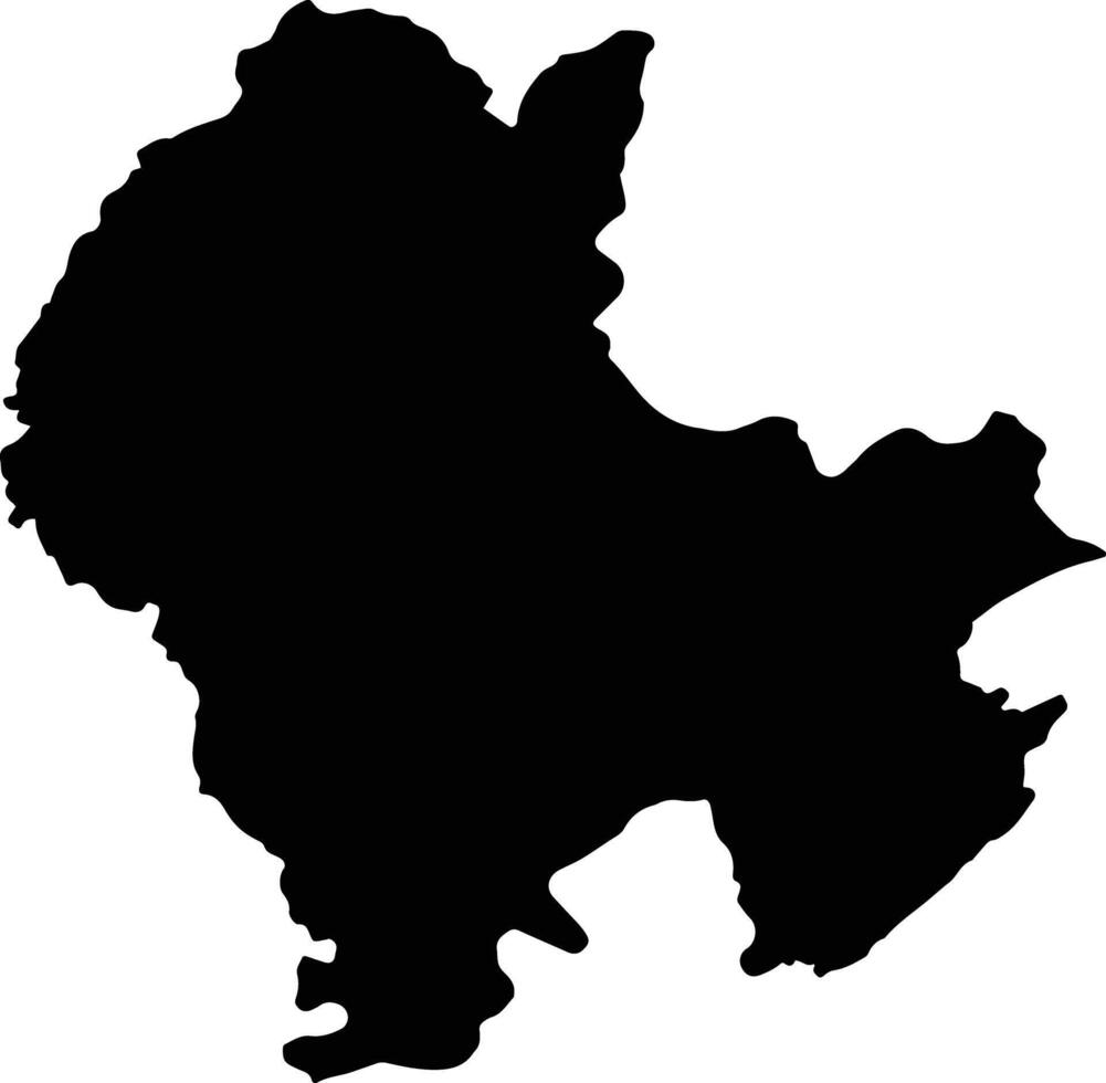 Sanamxay Laos silhouette map vector