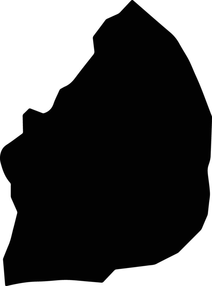 Sanchong District Taiwan silhouette map vector
