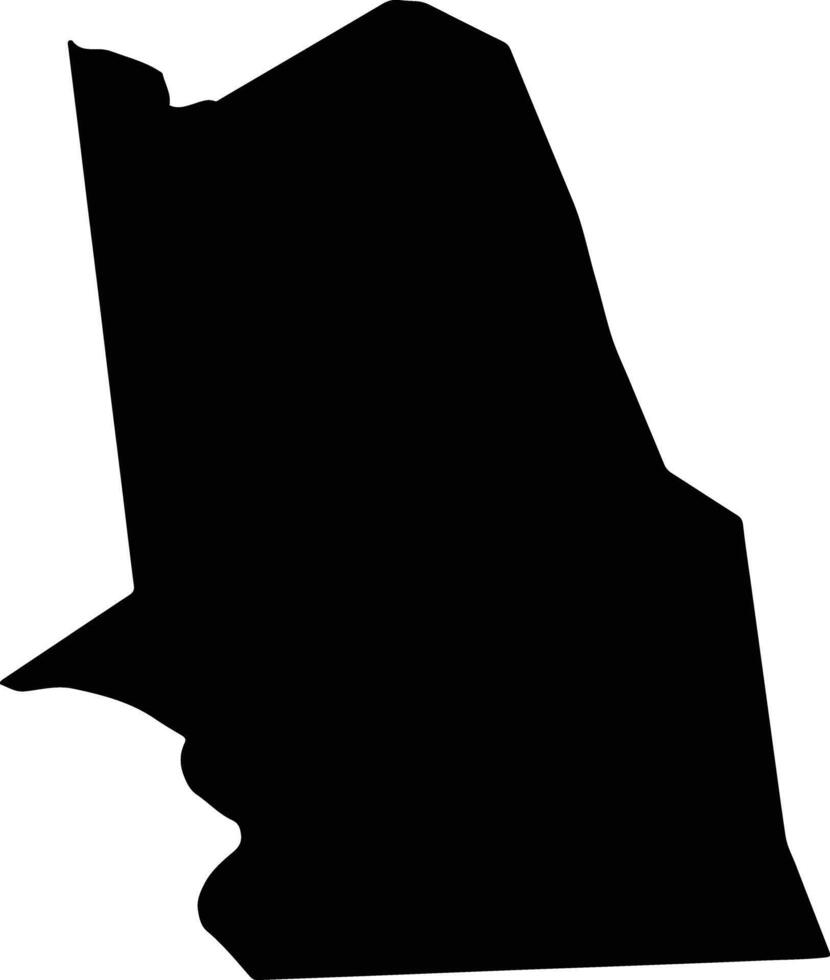 Sand De Feu Saint Lucia silhouette map vector