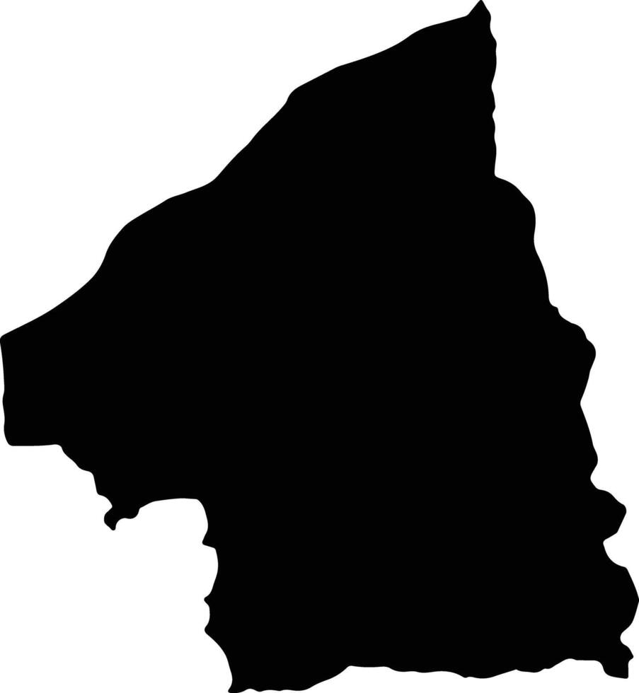 Sandan Cambodia silhouette map vector