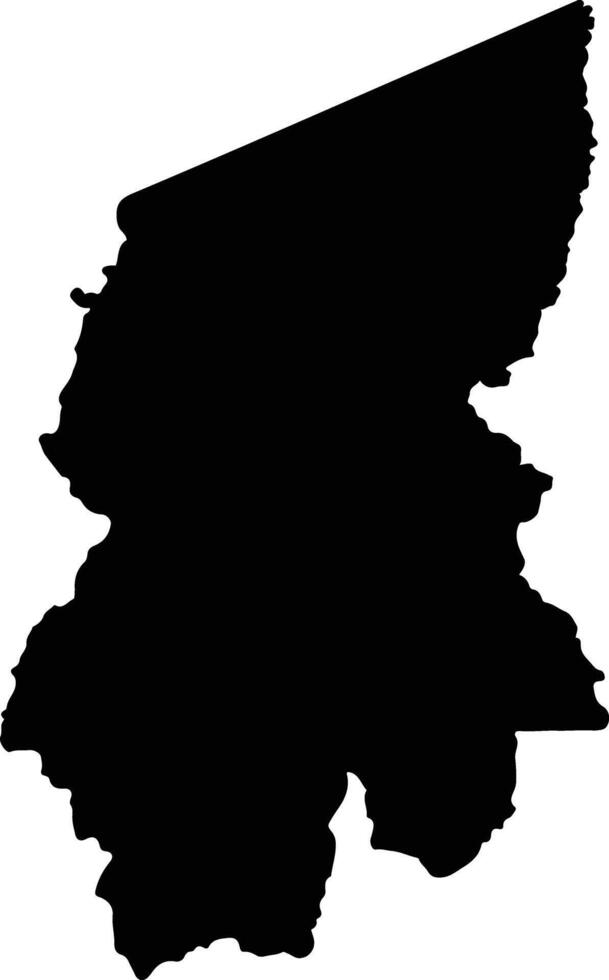 Sandia Peru silhouette map vector