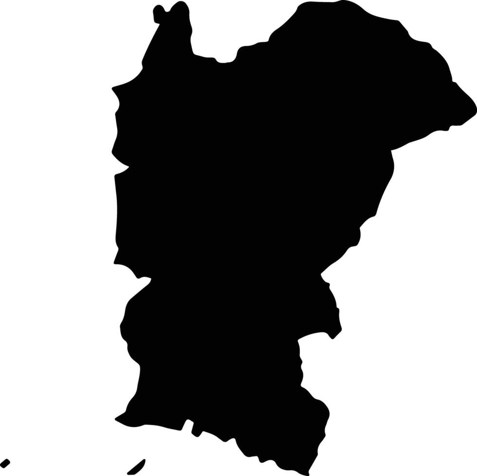Sandimen Taiwan silhouette map vector