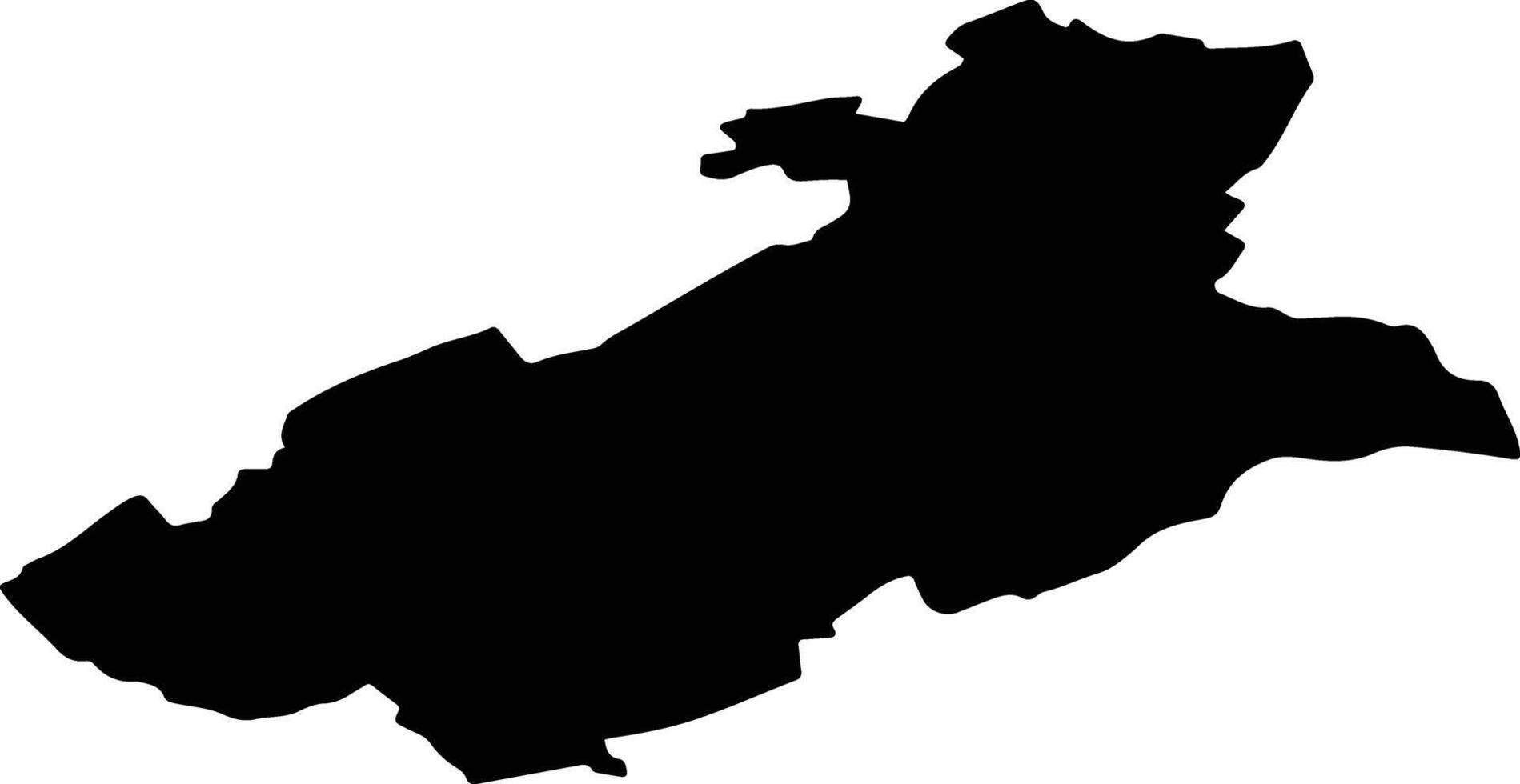 SANDULENI Romania silhouette map vector