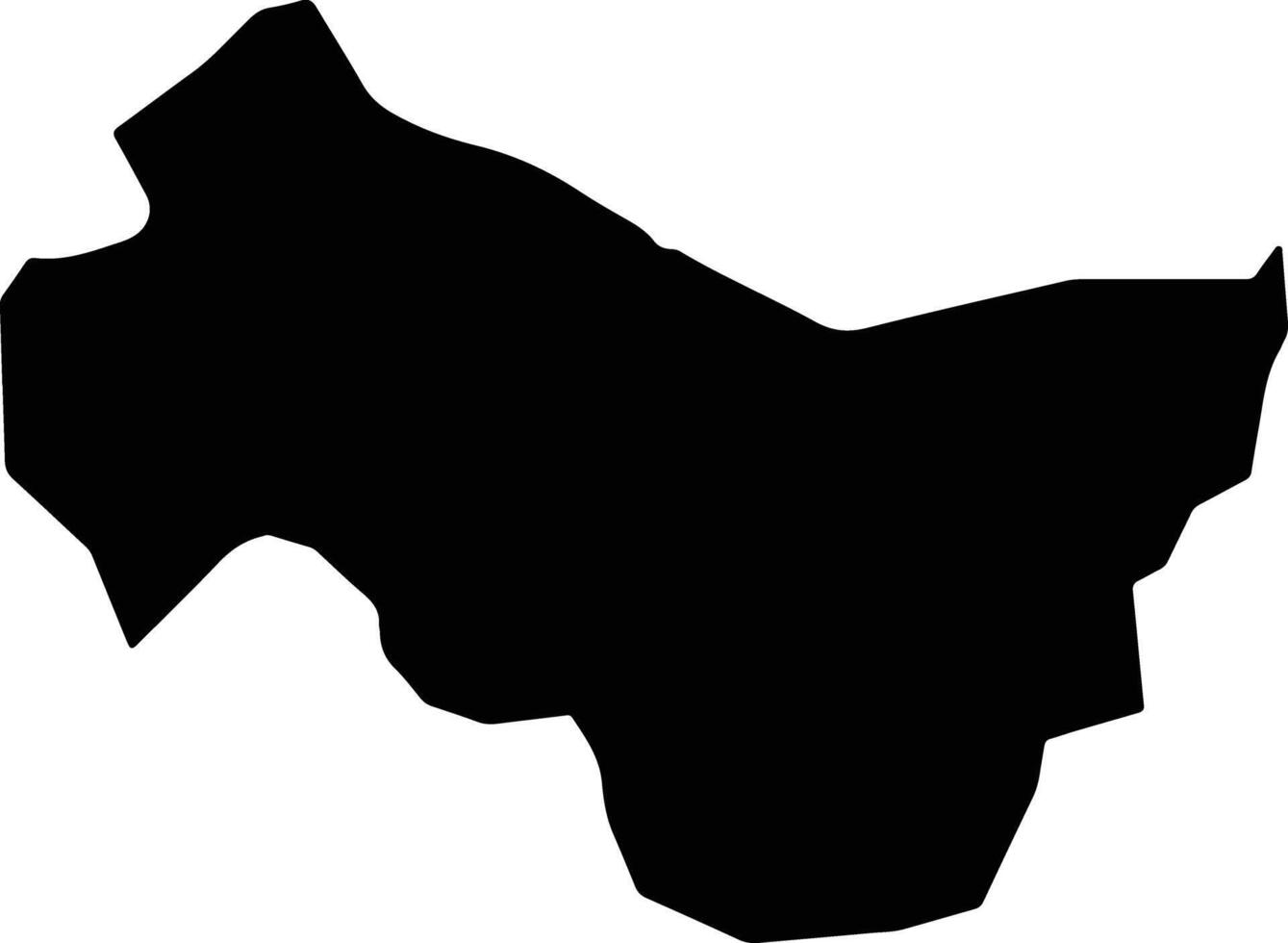 Sandu Gambia silhouette map vector