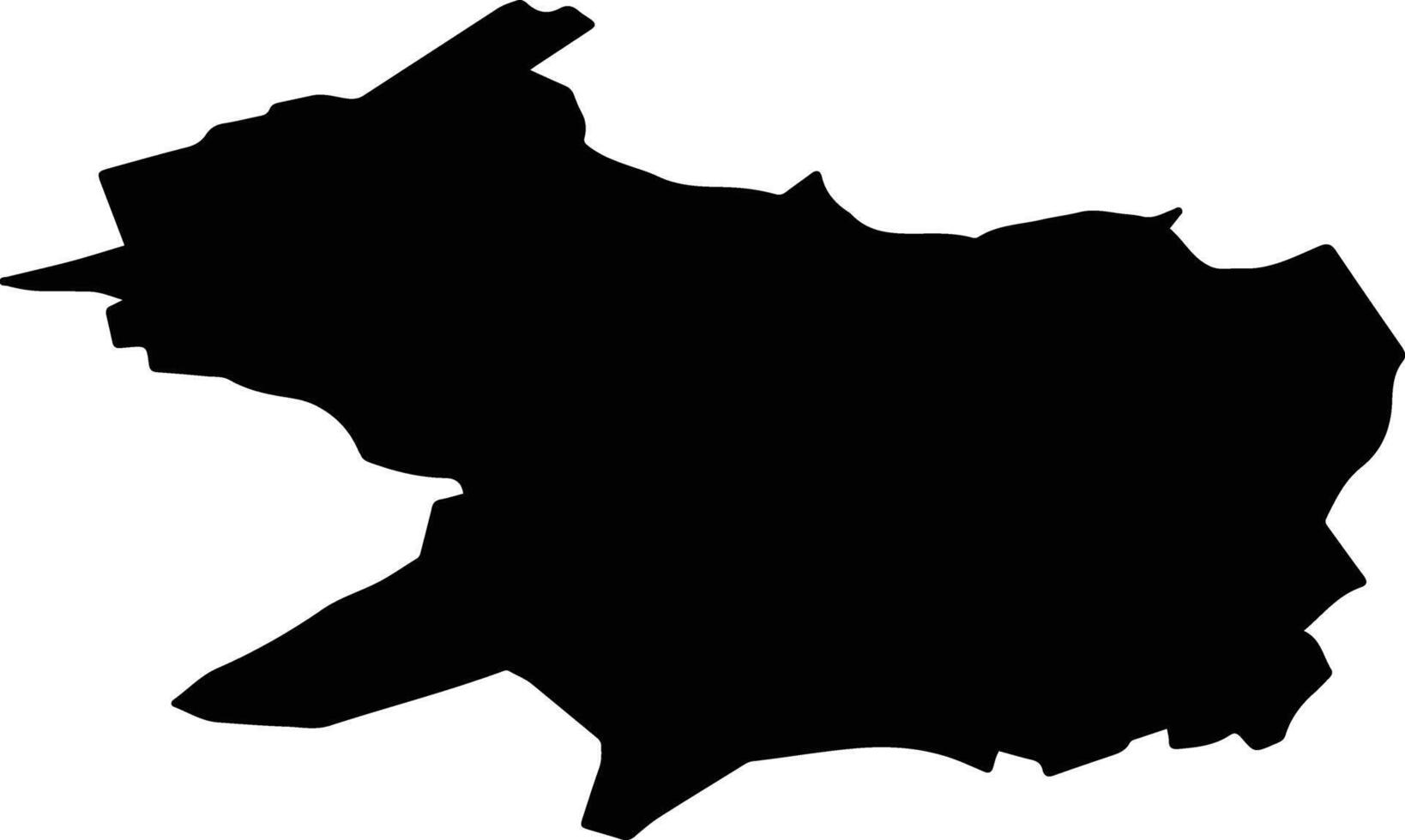 Sandweiler Luxembourg silhouette map vector