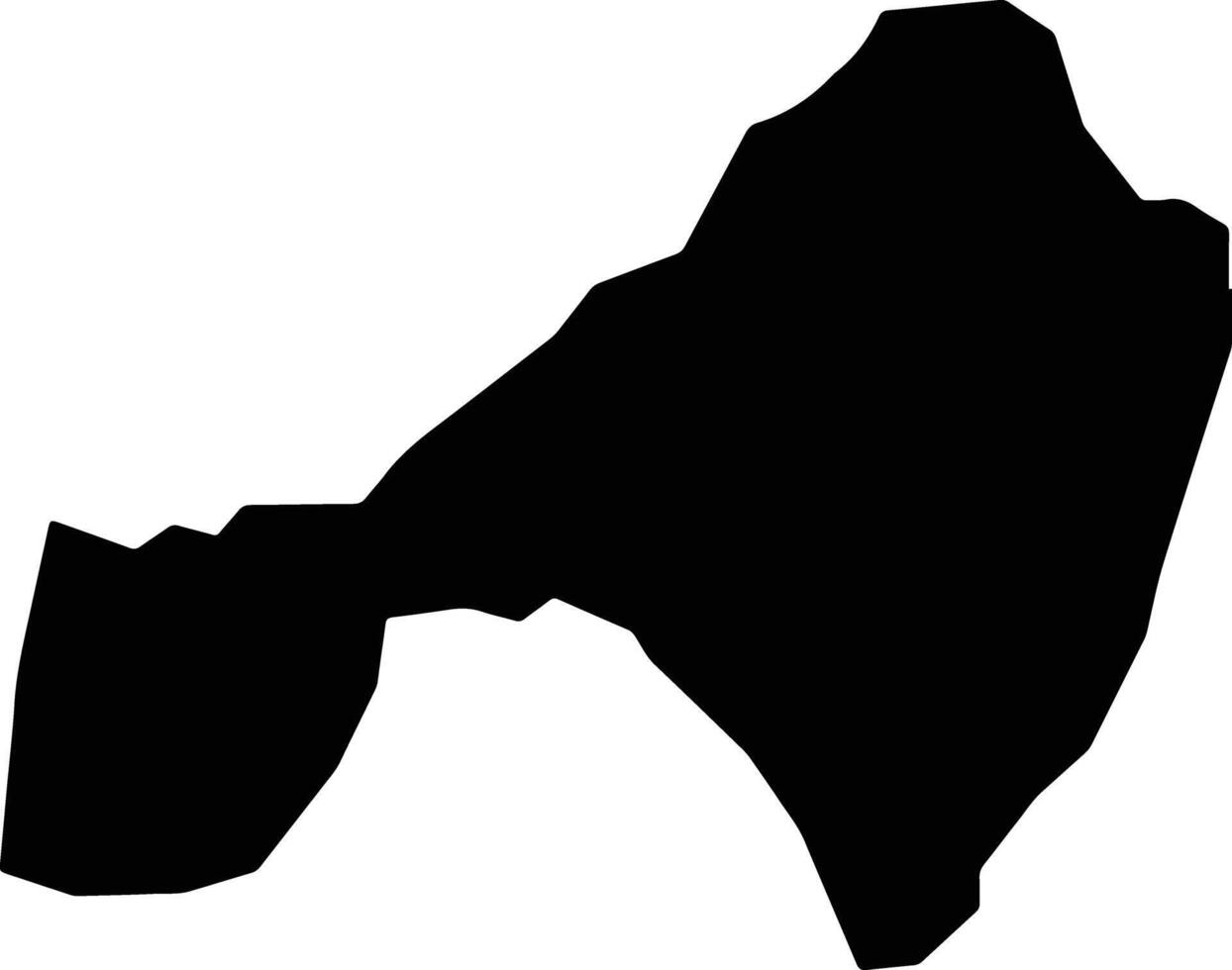 Sanga Nigeria silhouette map vector