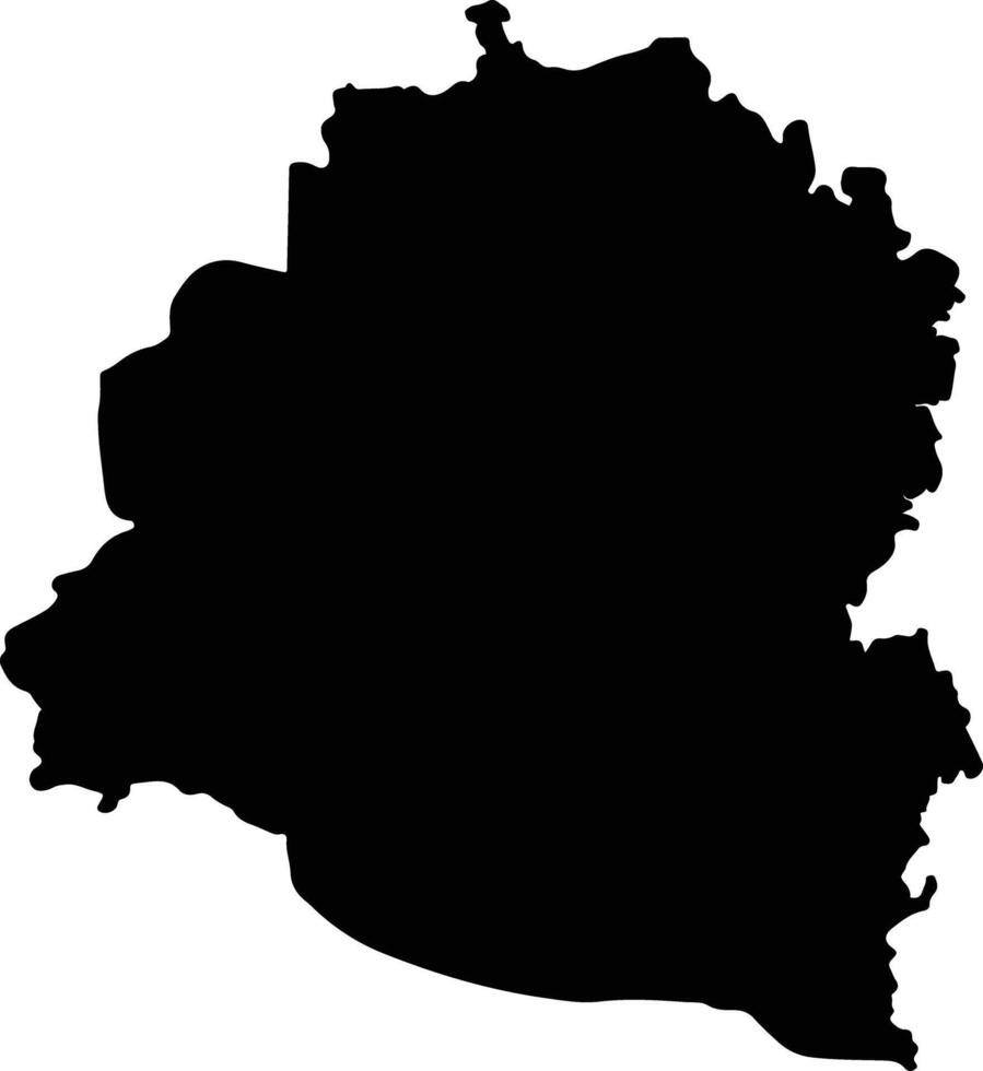 Sang Khom Thailand silhouette map vector