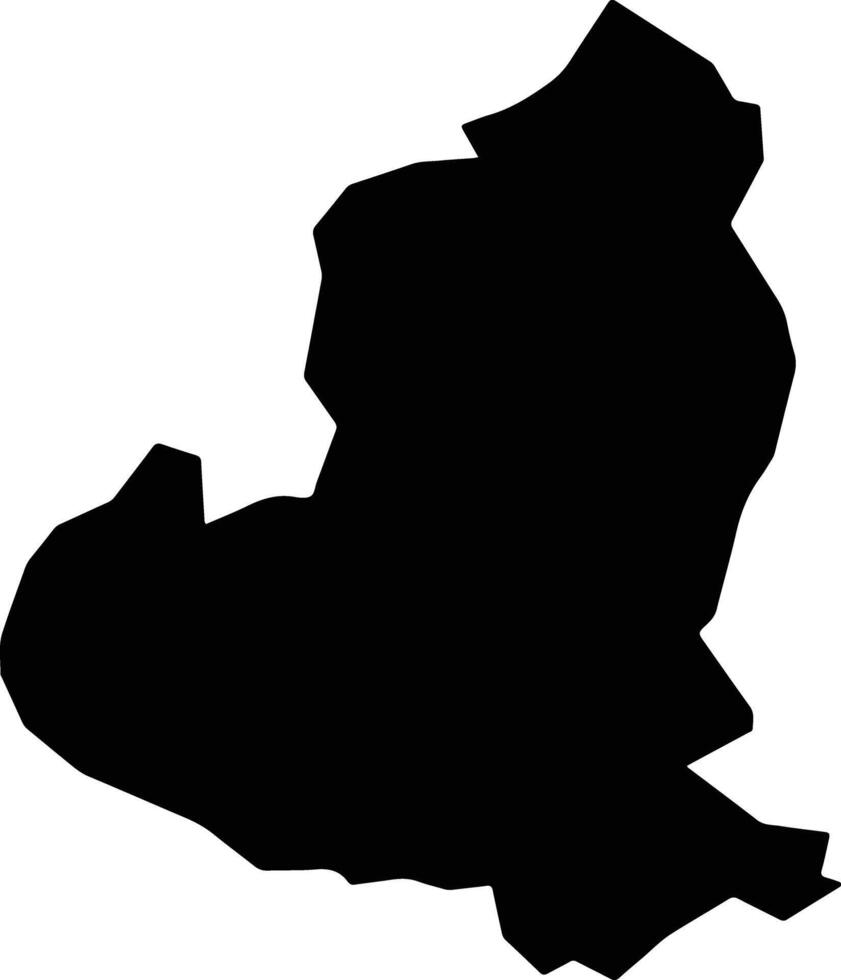 Sangcharak Afghanistan silhouette map vector