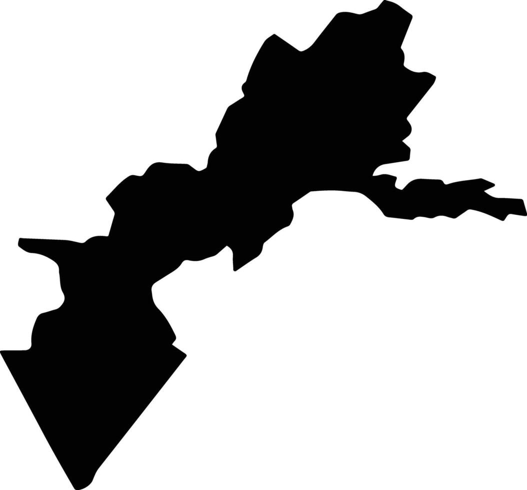 Sanguinetti Jamaica silhouette map vector