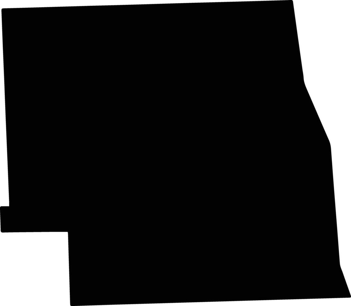 Sanilac United States silhouette map vector