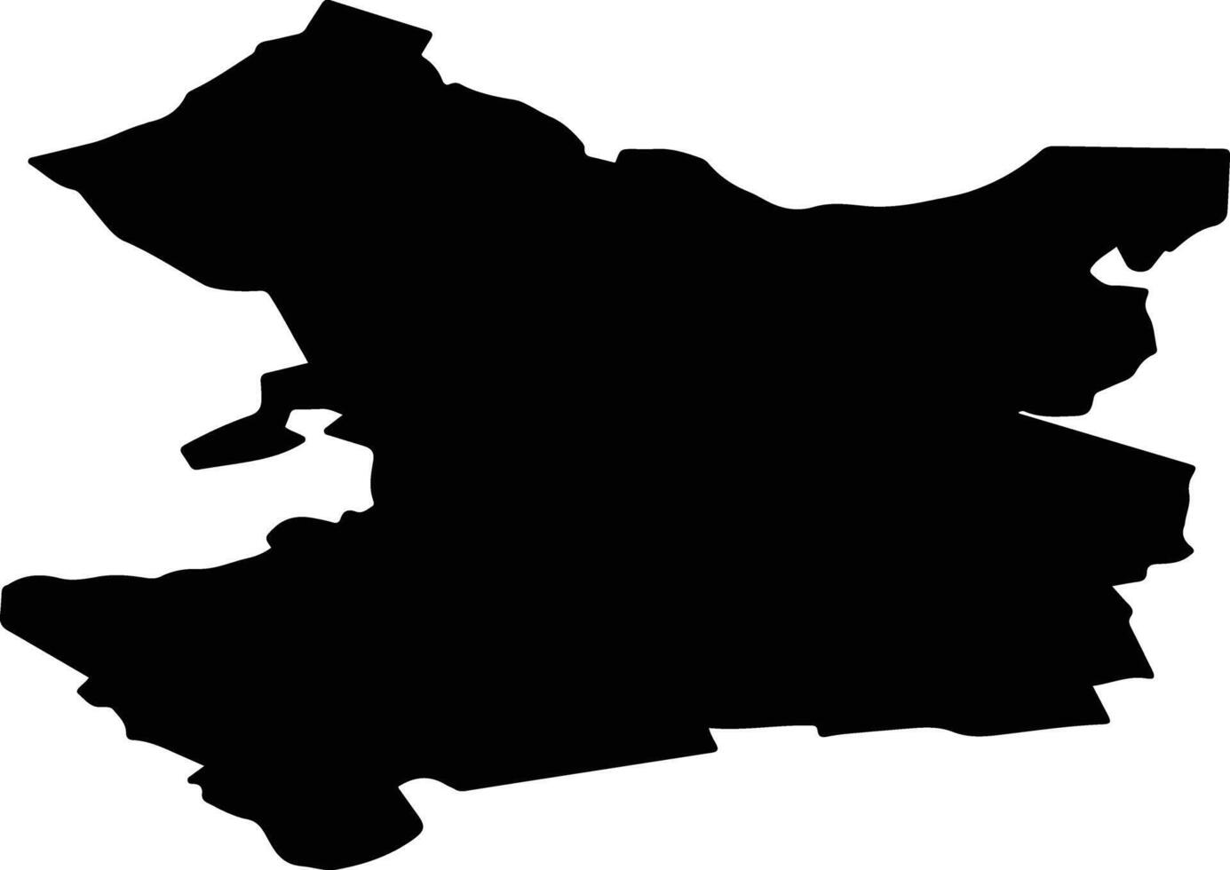 SANIOB Romania silhouette map vector