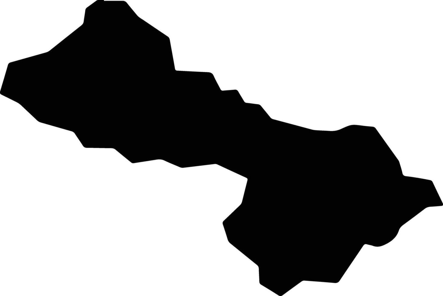 Sanjo Japan silhouette map vector