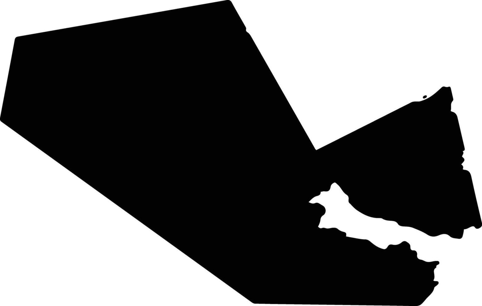 Sanmenxian China silhouette map vector