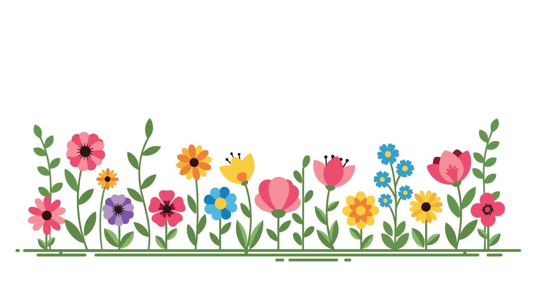 The Delicate Dance of Petals A Colorful Exploration of Floral Diversity and Beauty vector