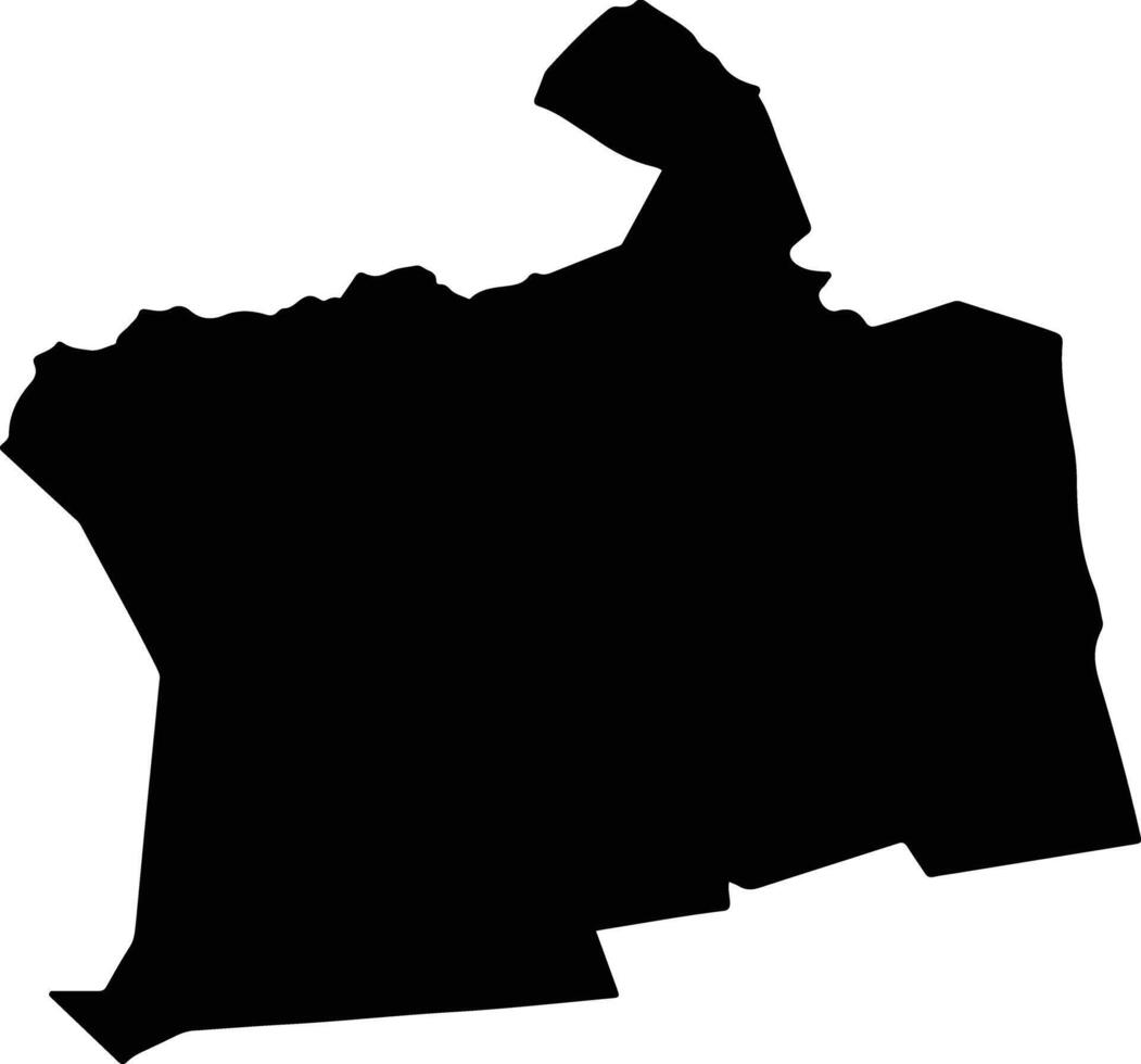 SANNICOLAU MARE Romania silhouette map vector